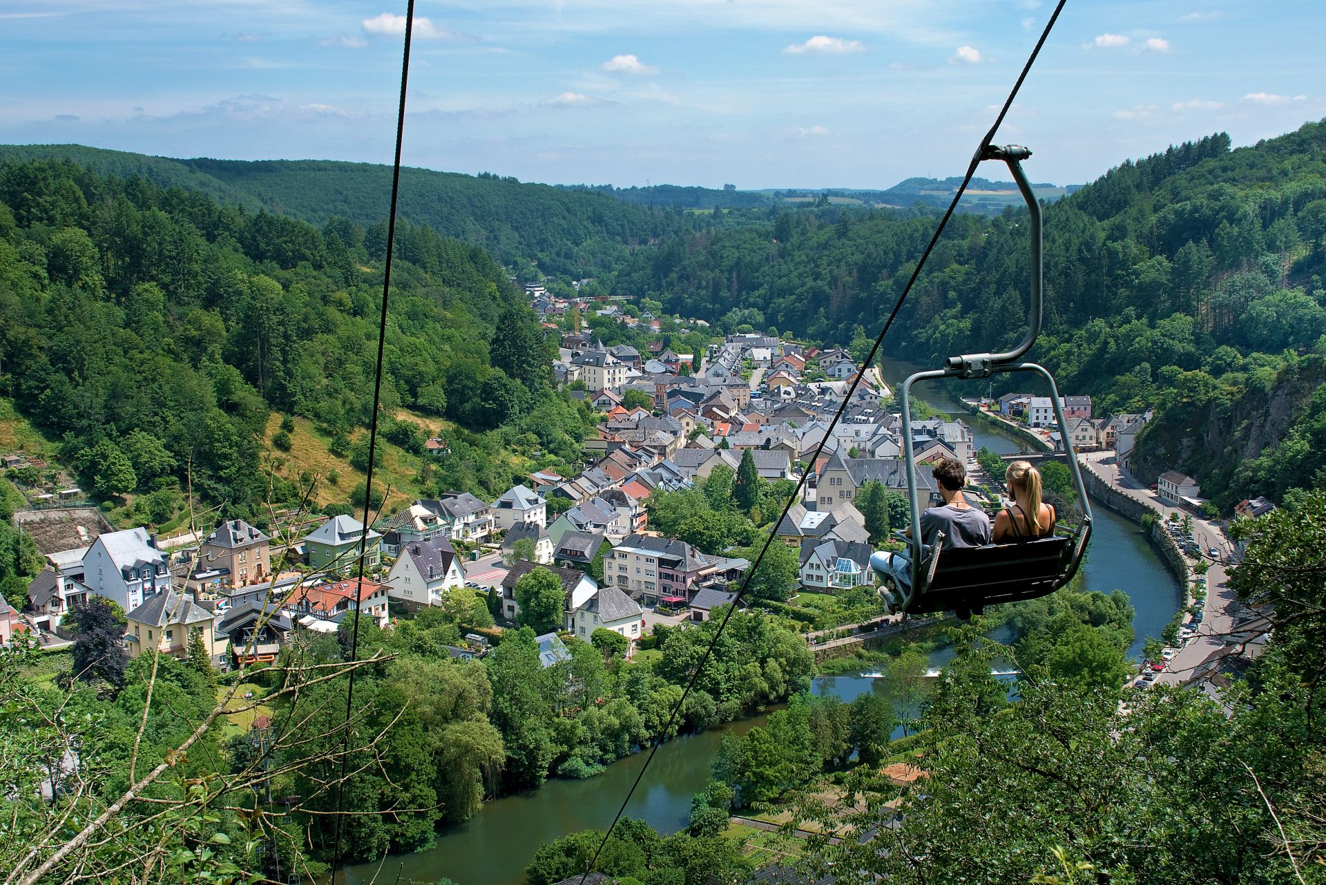 View,Of,Vianden,With,Cable,Car,,Grand,Duchy,Of,Luxembourg, - IGE Erlebnisreisen | Visit Vianden